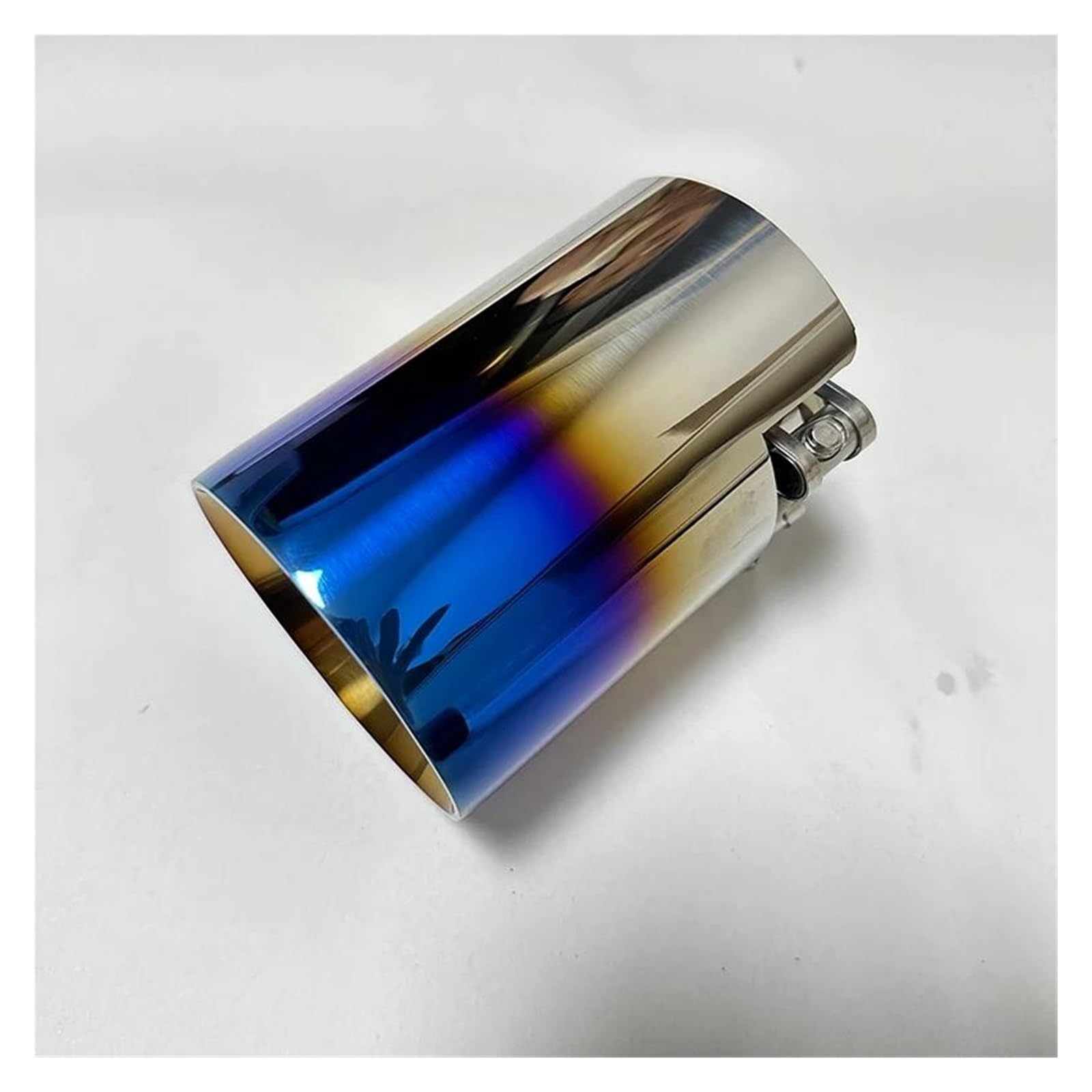 Endrohrblenden Für F87 Für M2 Für M3 Für M4 Für M5 Für M6 Autoteile Auspuffrohr Schwanzhalsdämpfer Schwanzschnabel Edelstahl Auspuff Endrohr(Blue 67mm-89mm) von DZSNBMSHD