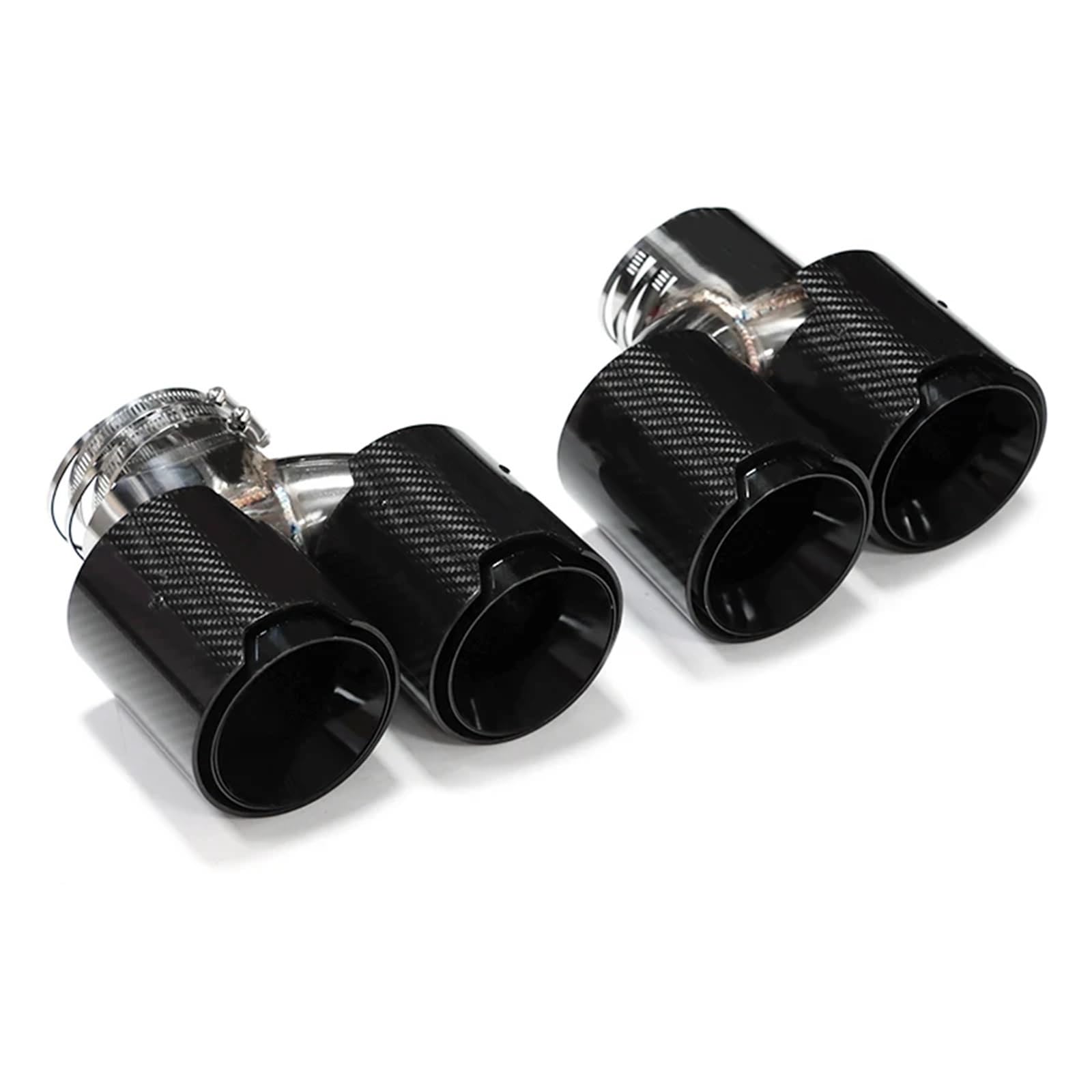 Endrohrblenden Für G20 G21 Für M340i Für MPE G42 Für M440i G22 Für M240i Upgrade Dual Outlet Quad Sport Endrohr Schalldämpfer Exha Auspuff Endrohr(Carbon A) von DZSNBMSHD