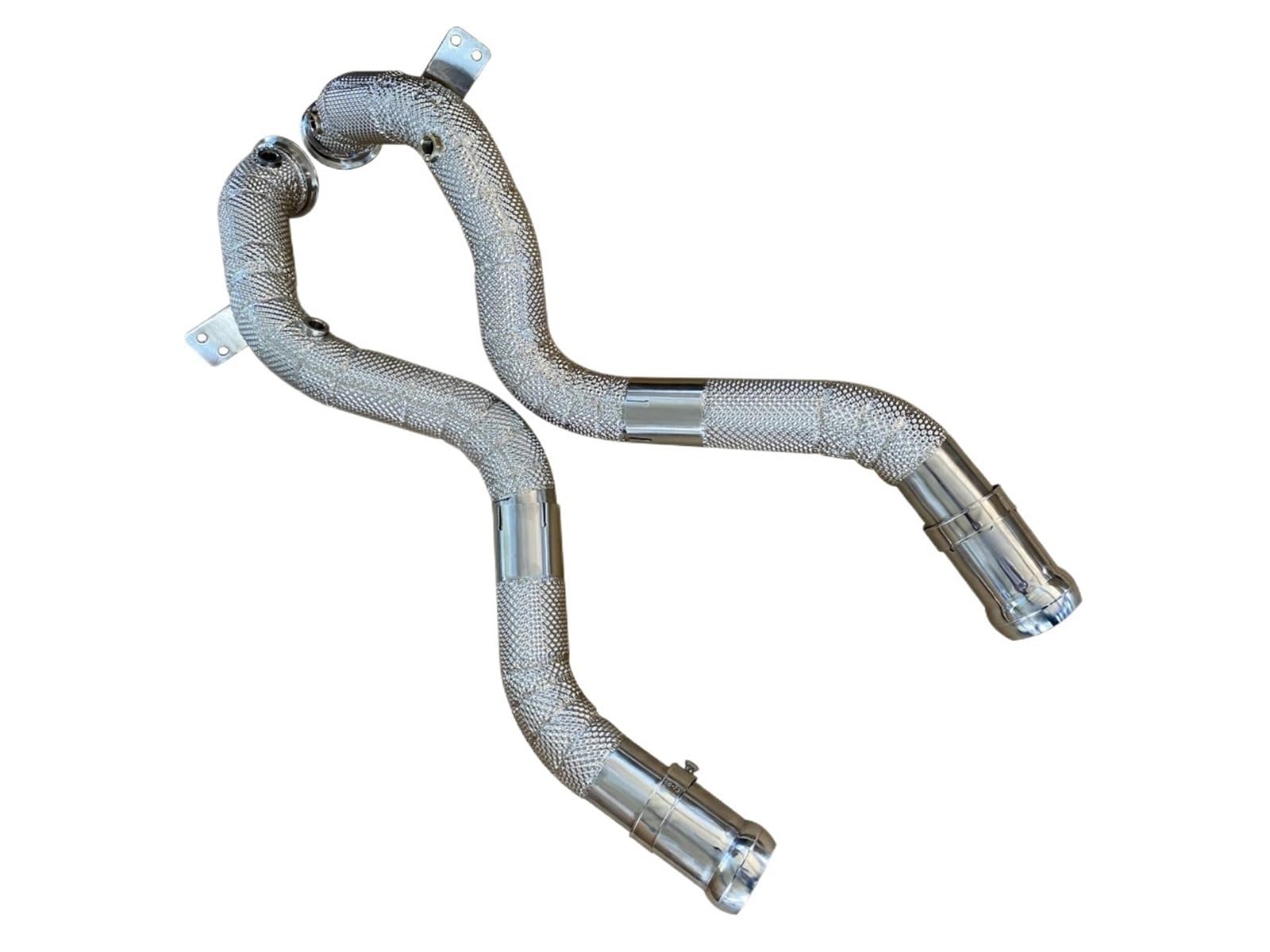 Endrohrblenden Für Mercedes Für Benz Für W205/M177/C63/C63s/Glc63/4,0 T Catless Downpipe Auspuff System Auspuff Endrohr von DZSNBMSHD