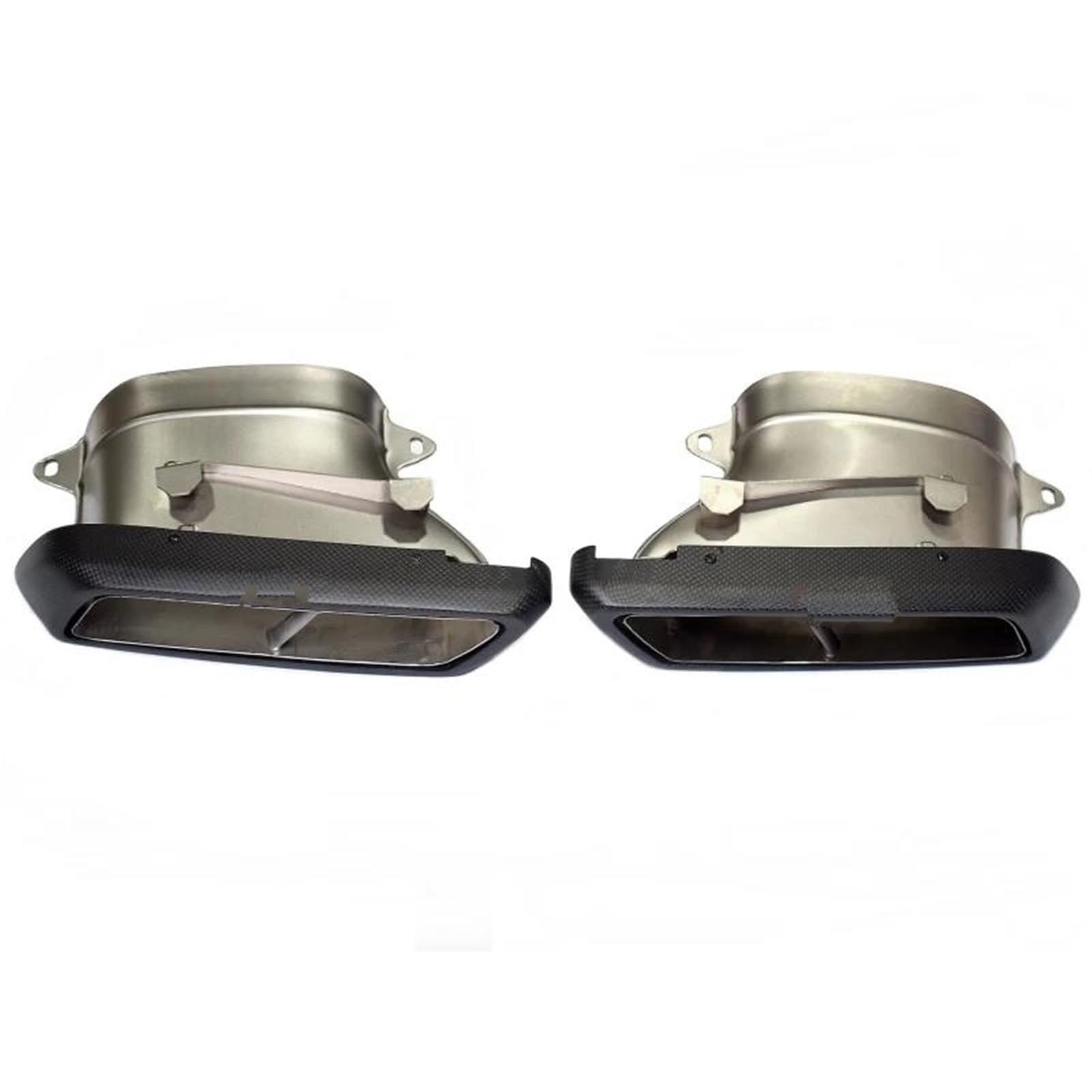 Endrohrblenden Für Mercedes Für C63 W205 C200 C300 C260 C180 15-18 Carbon Fiber Glänzend/Matt Schwarz AMG Auspuff Tipps Schalldämpfer Rohr Auspuff Endrohr(Black 4) von DZSNBMSHD