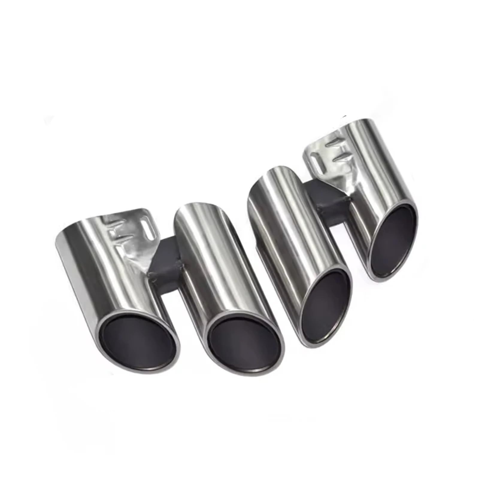 Endrohrblenden Für Paramera Für 971 2017-2024 Upgrade Dual Outlet Quad Edelstahl Endrohr Auspuff Auspuff Endrohr(Silver B) von DZSNBMSHD