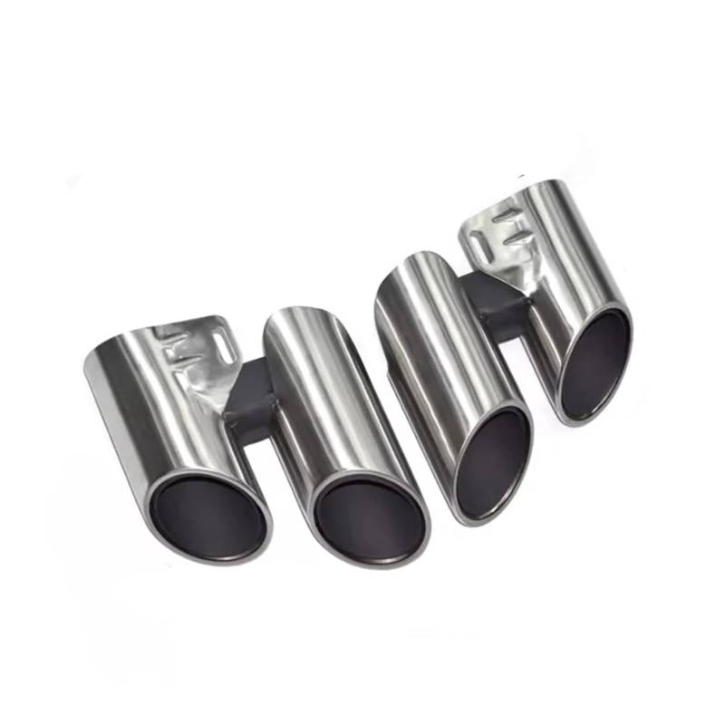 Endrohrblenden Für Paramera Für 971 2017-2024 Upgrade Dual Outlet Quad Edelstahl Endrohr Auspuff Auspuff Endrohr(Silver B) von DZSNBMSHD