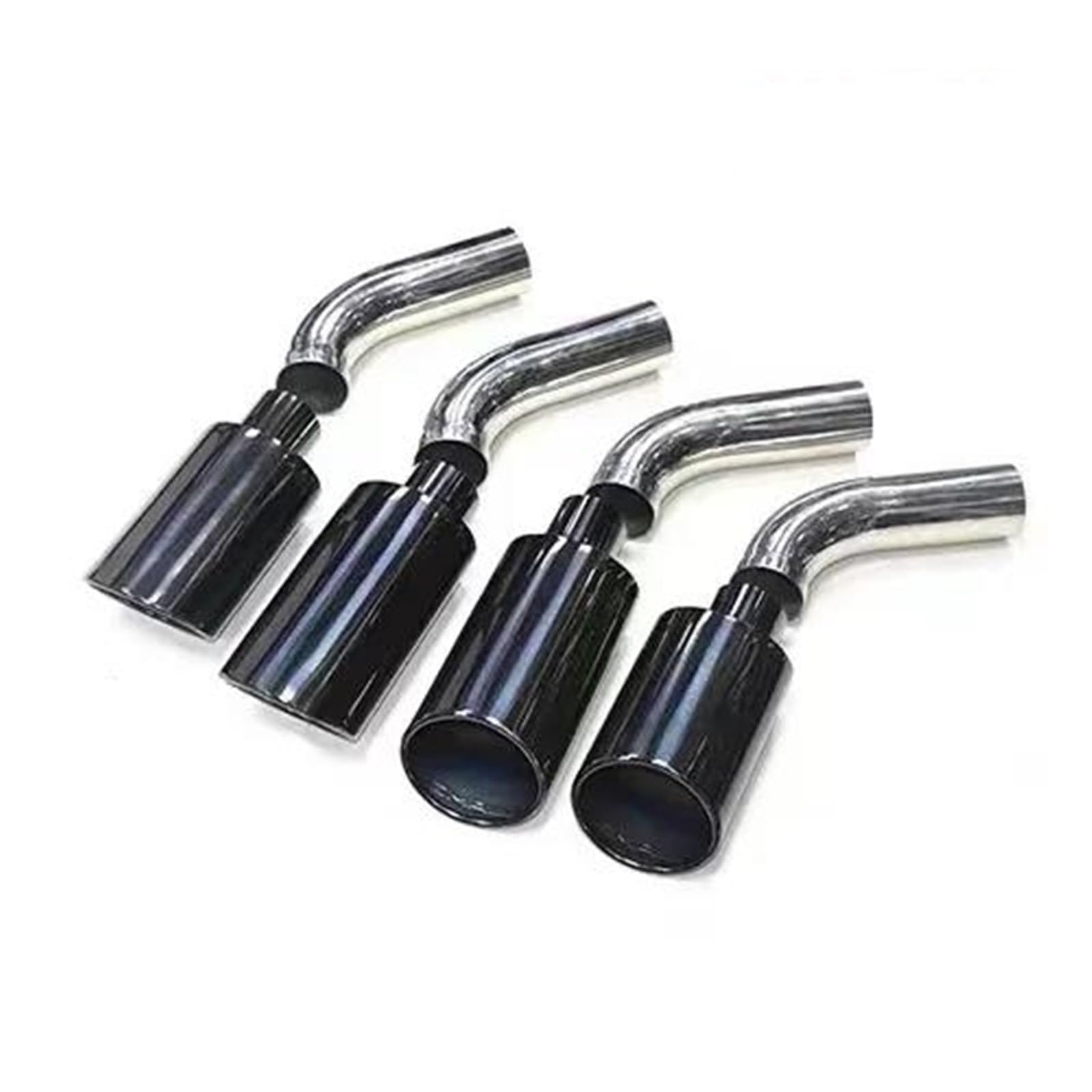 Endrohrblenden Geeignet Für Mercedes Für Benz Für W463 Heckdüse G500G55 Modifikation G63G65 Doppelauslass Vierauslass Heckdüse Auspuffrohr Auspuff Endrohr(Black 4pcs) von DZSNBMSHD
