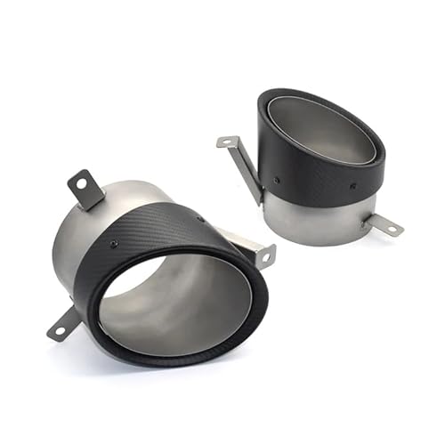 Endrohrblenden Ovale Auspuffspitze Aus Kohlefaser Für R8 V10 2007-2012 Auspuffendrohr Autoauspuffendrohr Schalldämpferspitze Düse Auspuff Endrohr(Style B) von DZSNBMSHD