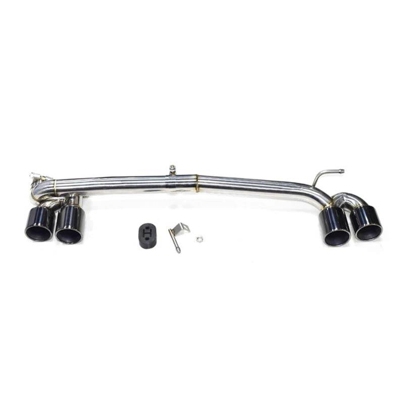 Endrohrblenden Quad 304 Edelstahl Auto Auspuffblende Für F30 F31 320i 330i B48 Auspuffanlage Düse Schalldämpfer Spitze Taipipe Auspuff Endrohr(Black 48mm) von DZSNBMSHD