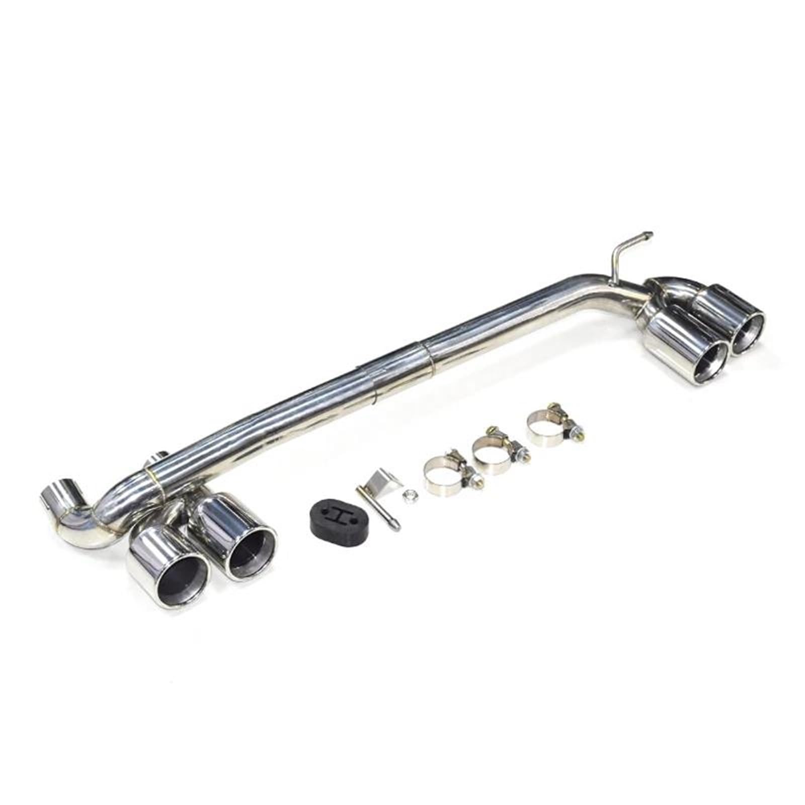 Endrohrblenden Quad 304 Edelstahl Auto Auspuffblende Für F30 F31 320i 330i B48 Auspuffanlage Düse Schalldämpfer Spitze Taipipe Auspuff Endrohr(Silver 54mm) von DZSNBMSHD