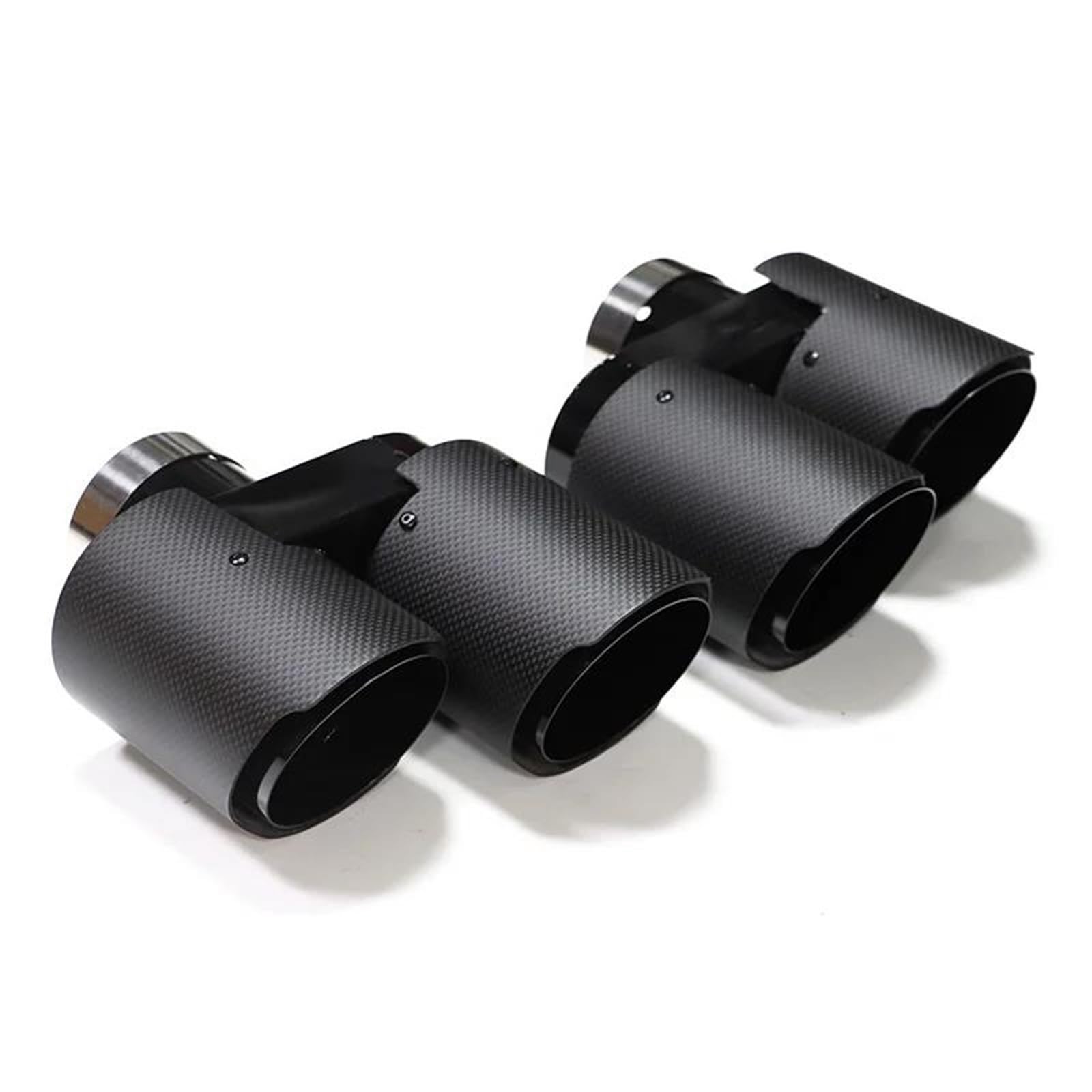 Endrohrblenden Quad-Auspuffblende Aus Kohlefaser Für G20 G21 330i 330d 320d Schalldämpfer Aus Edelstahl Mit Doppelauslass Auspuffanlage Endrohr Auspuff Endrohr(A Carbon 1) von DZSNBMSHD
