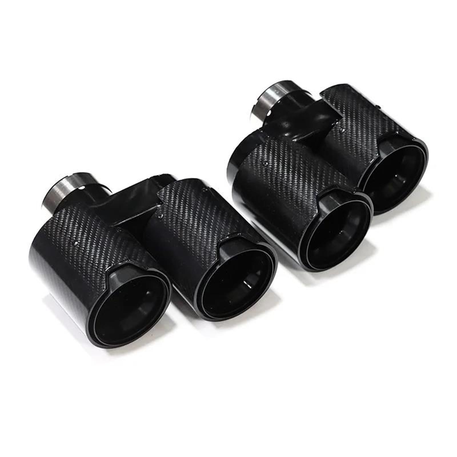 Endrohrblenden Quad-Auspuffblende Aus Kohlefaser Für G20 G21 330i 330d 320d Schalldämpfer Aus Edelstahl Mit Doppelauslass Auspuffanlage Endrohr Auspuff Endrohr(A Carbon 3) von DZSNBMSHD