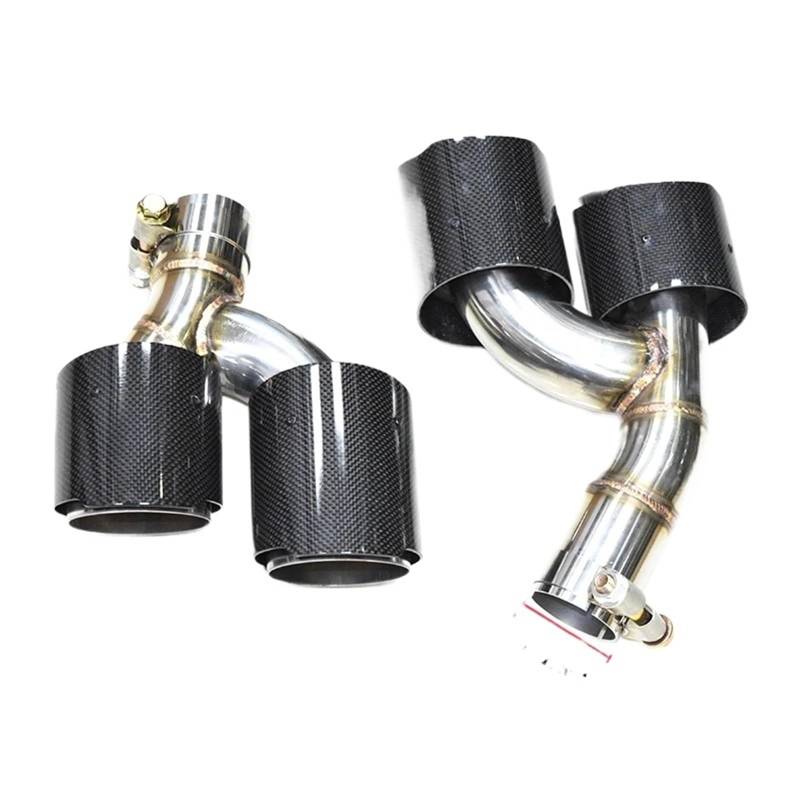 Endrohrblenden Quad Auto Auspuff Tipp Für G22 G23 G26 430i 425i 2021 + Schalldämpfer Spitze Auspuff System Endrohr Düse Auspuff Endrohr(C F C 51mm) von DZSNBMSHD