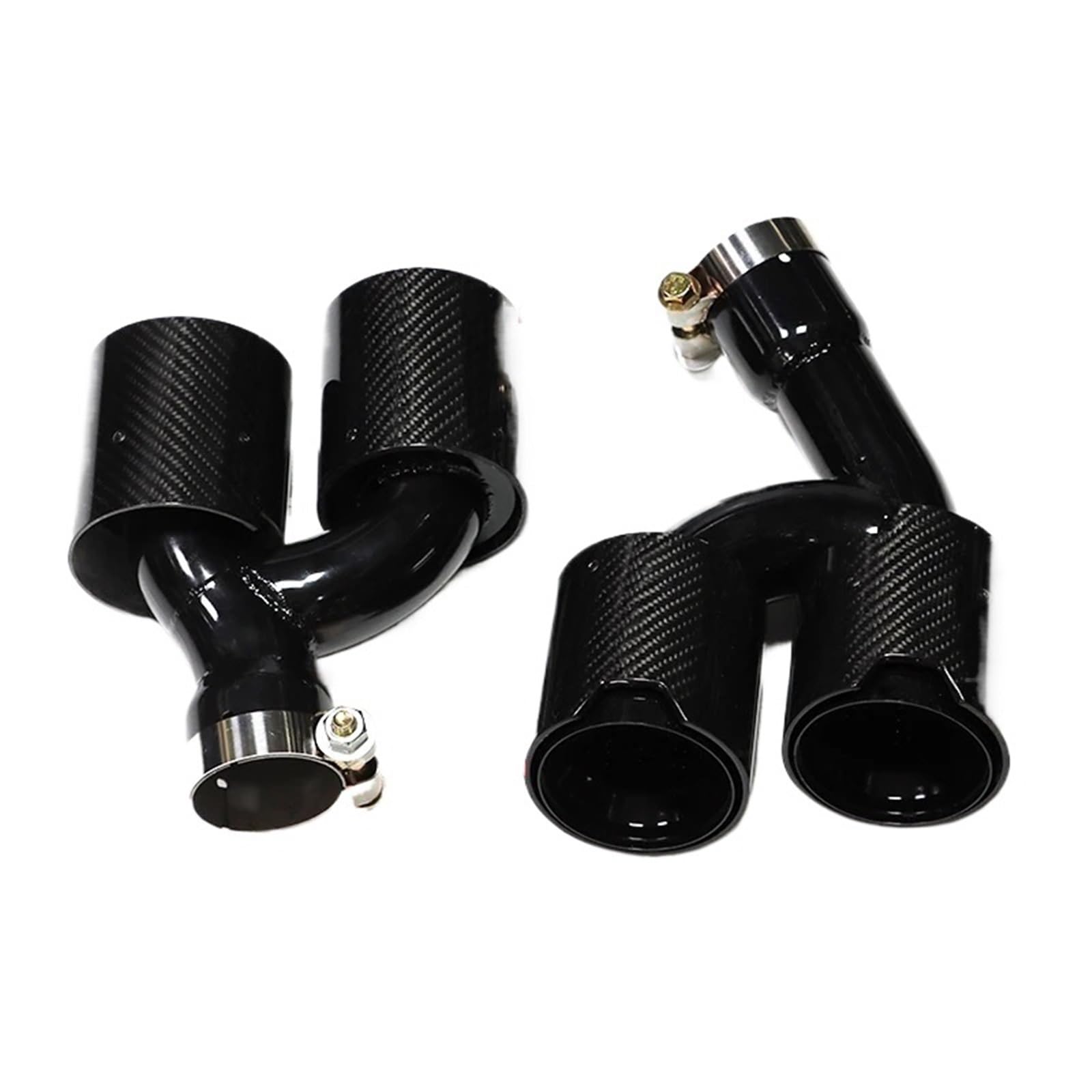 Endrohrblenden Quad Auto Auspuff Tipp Für G22 G23 G26 430i 425i 2021 + Schalldämpfer Spitze Auspuff System Endrohr Düse Auspuff Endrohr(C F D 51mm) von DZSNBMSHD