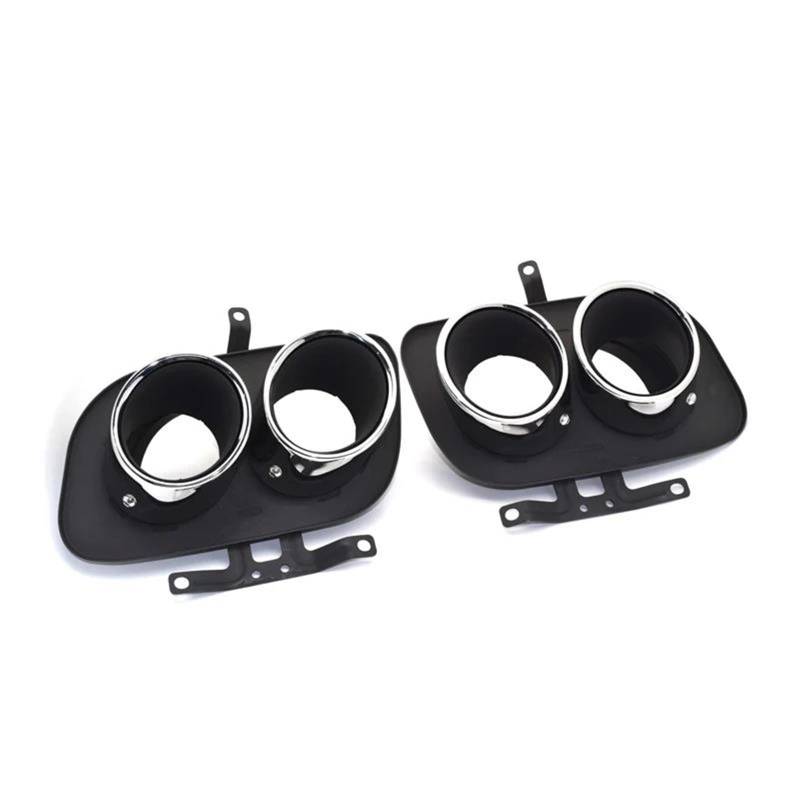 Endrohrblenden Quad-Auto-Auspuffblende Für 992 Für Carrera 2/4/S/4S 304 Edelstahl-Schalldämpferspitze Endrohr Auspuffanlage Düsenspitzen Auspuff Endrohr(Silber) von DZSNBMSHD