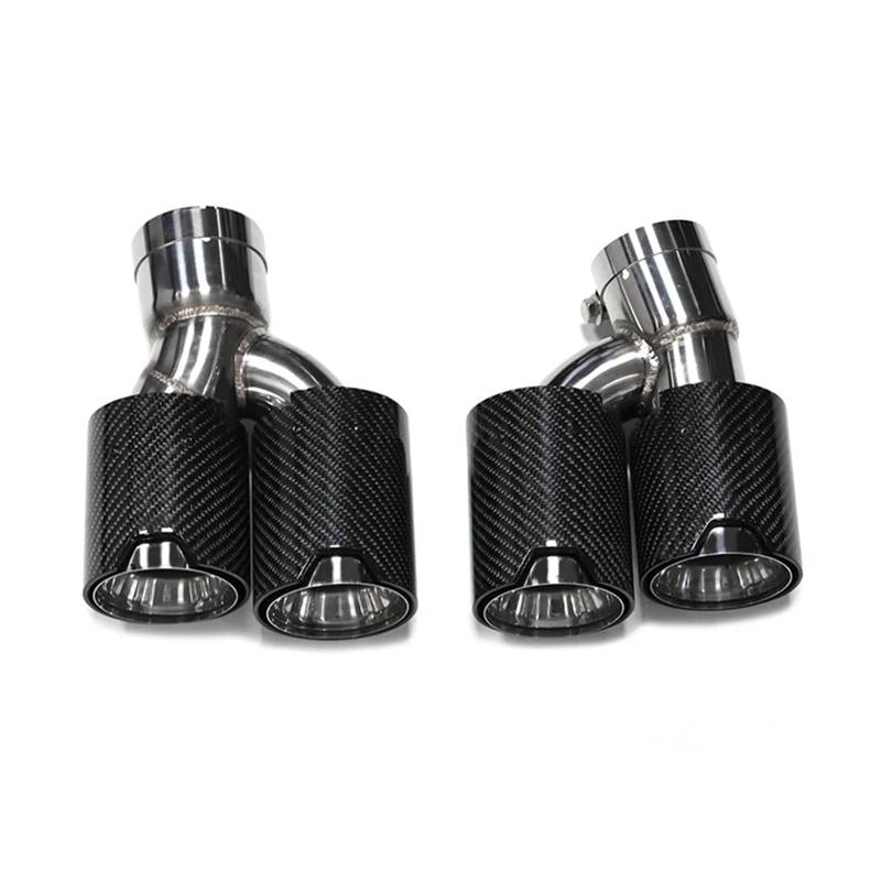 Endrohrblenden Quad-Auto-Auspuffblende Für G30 G31 535i 528i 530i 2018+ Für M5-Look Schalldämpferblende Düse Endrohr Auspuffanlage Spitzen Auspuff Endrohr(C F E) von DZSNBMSHD