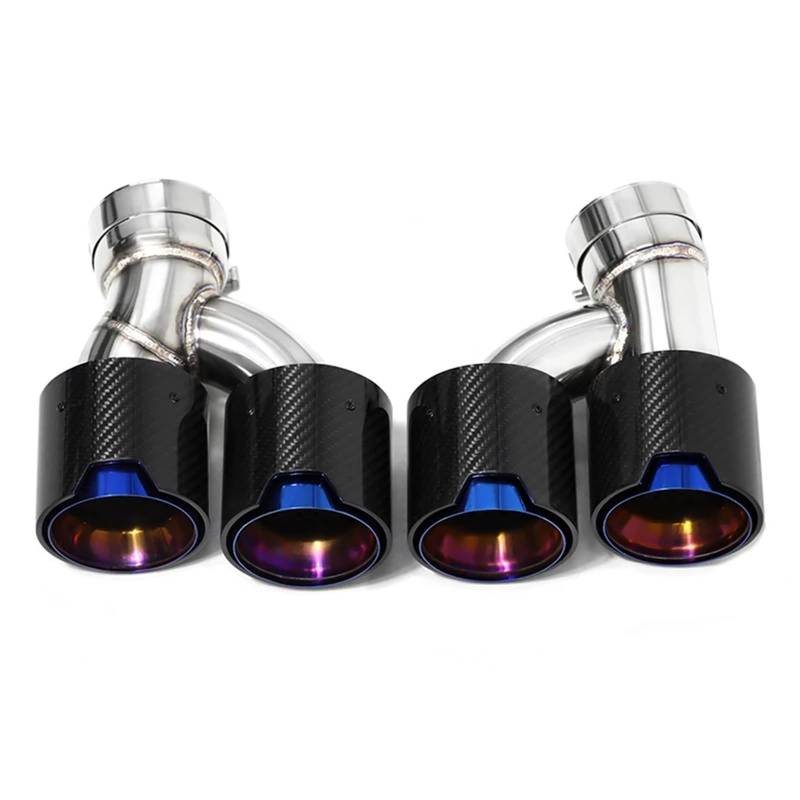 Endrohrblenden Quad-Auto-Auspuffblende Für G30 G31 535i 528i 530i 2018+ Für M5-Look Schalldämpferblende Düse Endrohr Auspuffanlage Spitzen Auspuff Endrohr(C F H) von DZSNBMSHD