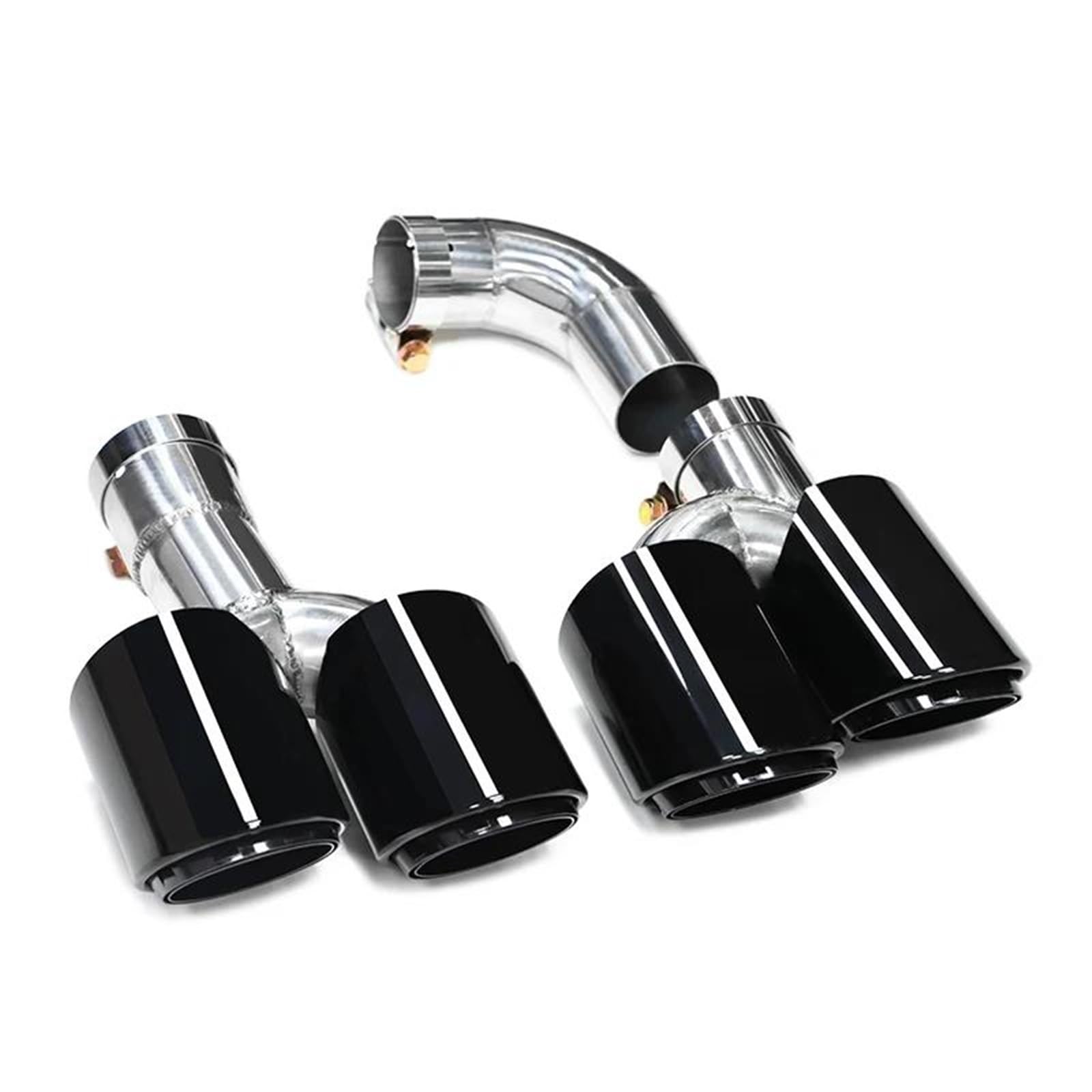 Endrohrblenden Quad-Auto-Auspuffblende Für X3 G01 X4 G02 2022+ Für X3M X4M Stoßstangen-Auspuffanlage Düsenschalldämpfer Spitze Endrohr Auspuff Endrohr(Black A) von DZSNBMSHD