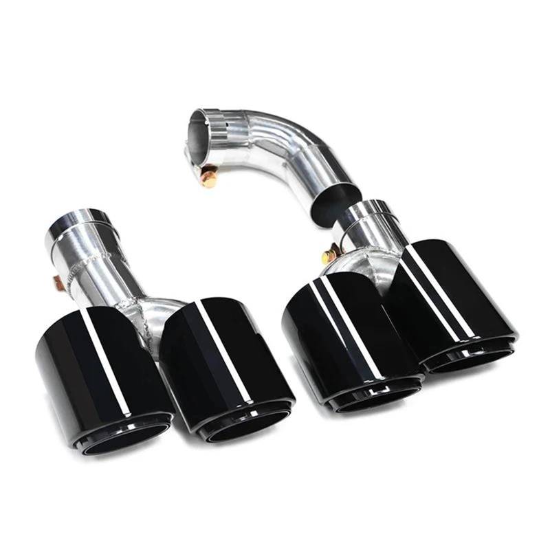 Endrohrblenden Quad-Auto-Auspuffblende Für X3 G01 X4 G02 2022+ Für X3M X4M Stoßstangen-Auspuffanlage Düsenschalldämpfer Spitze Endrohr Auspuff Endrohr(Black A) von DZSNBMSHD