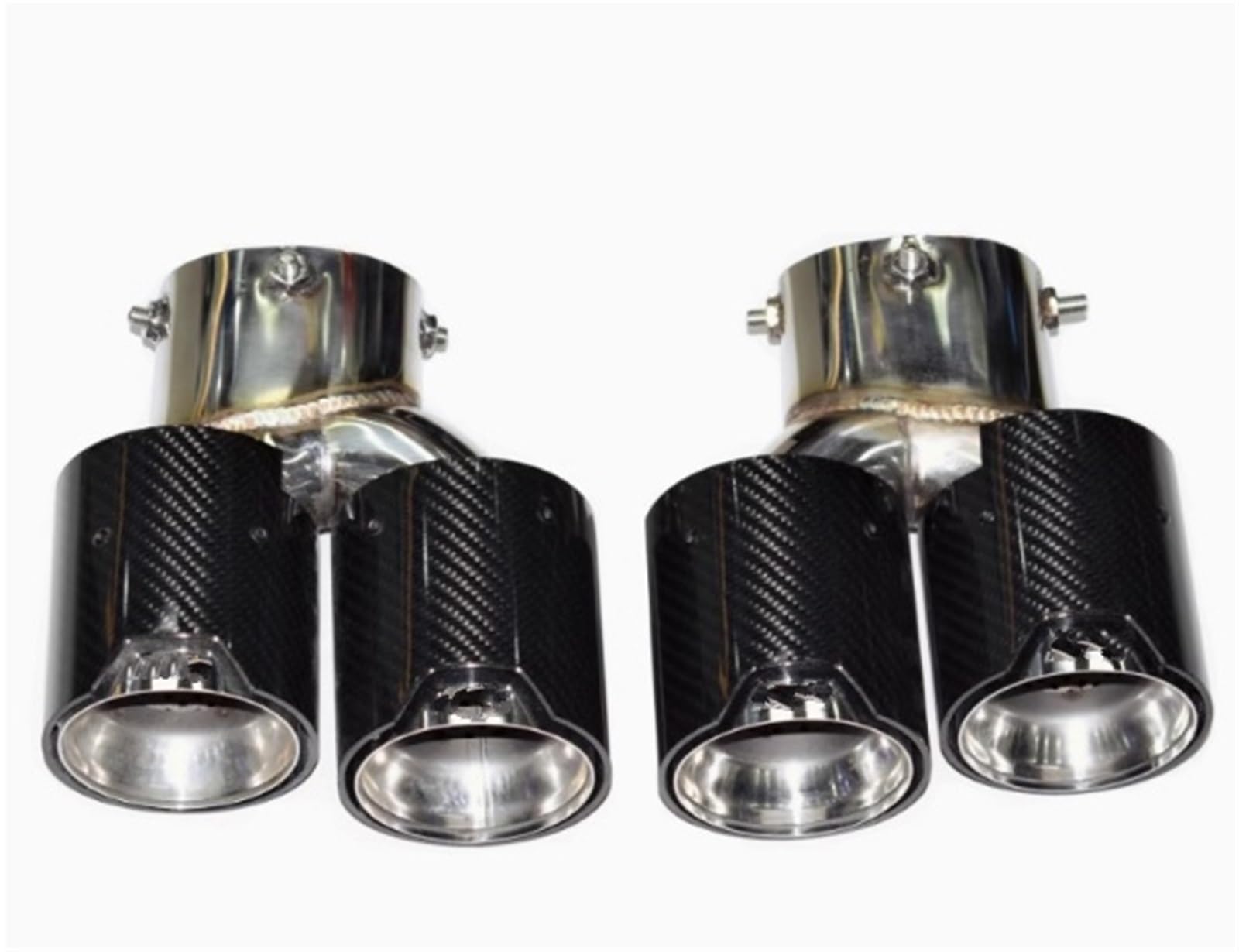 Endrohrblenden Quad Auto Carbon Fiber Auspuff Endrohr Für G22 G23 G26 Für M440i 2019 + Auspuff Schalldämpfer Spitze Düse Auspuff Endrohr(Carbon A) von DZSNBMSHD