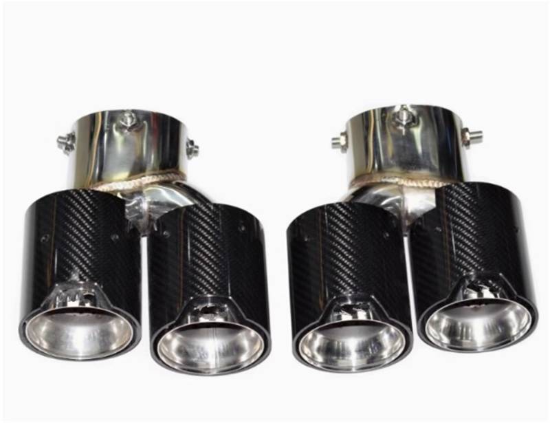 Endrohrblenden Quad Auto Carbon Fiber Auspuff Endrohr Für G22 G23 G26 Für M440i 2019 + Auspuff Schalldämpfer Spitze Düse Auspuff Endrohr(Carbon A) von DZSNBMSHD