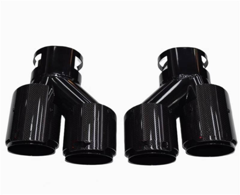 Endrohrblenden Quad Auto Carbon Fiber Auspuff Endrohr Für G22 G23 G26 Für M440i 2019 + Auspuff Schalldämpfer Spitze Düse Auspuff Endrohr(Carbon D) von DZSNBMSHD