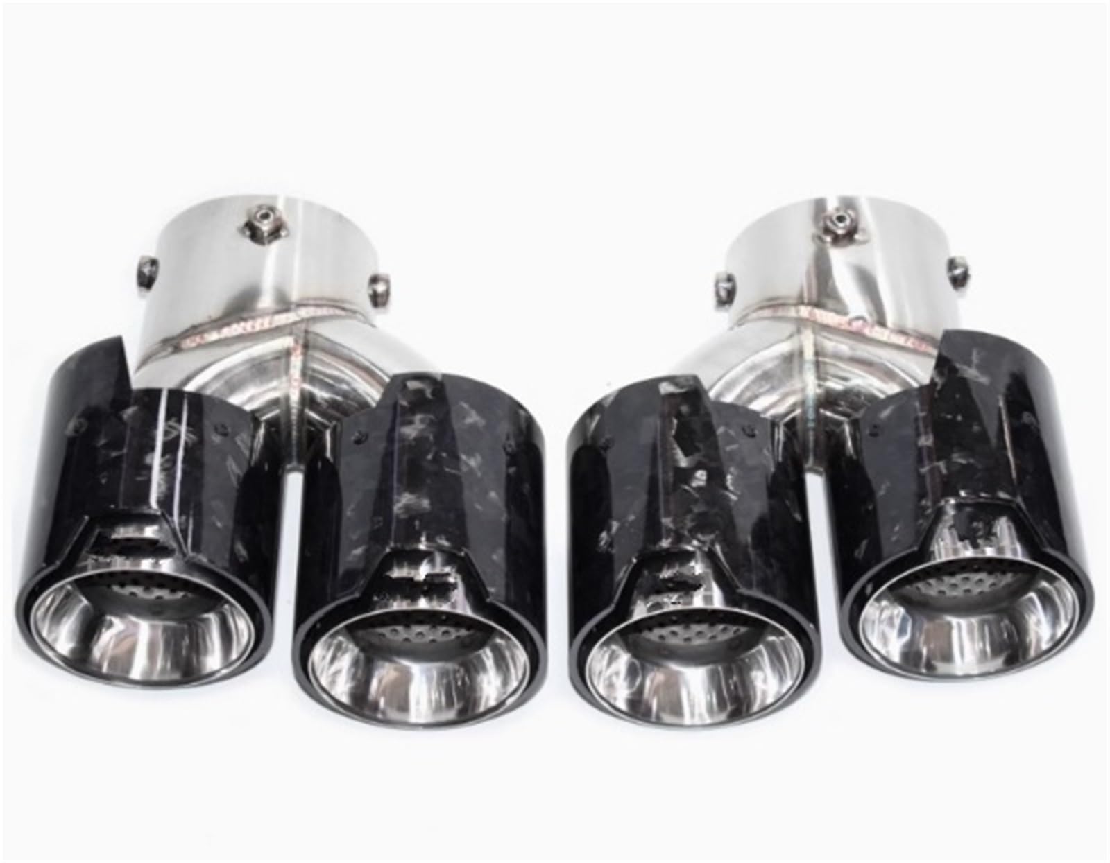 Endrohrblenden Quad Auto Carbon Fiber Auspuff Endrohr Für G22 G23 G26 Für M440i 2019 + Auspuff Schalldämpfer Spitze Düse Auspuff Endrohr(Carbon E) von DZSNBMSHD