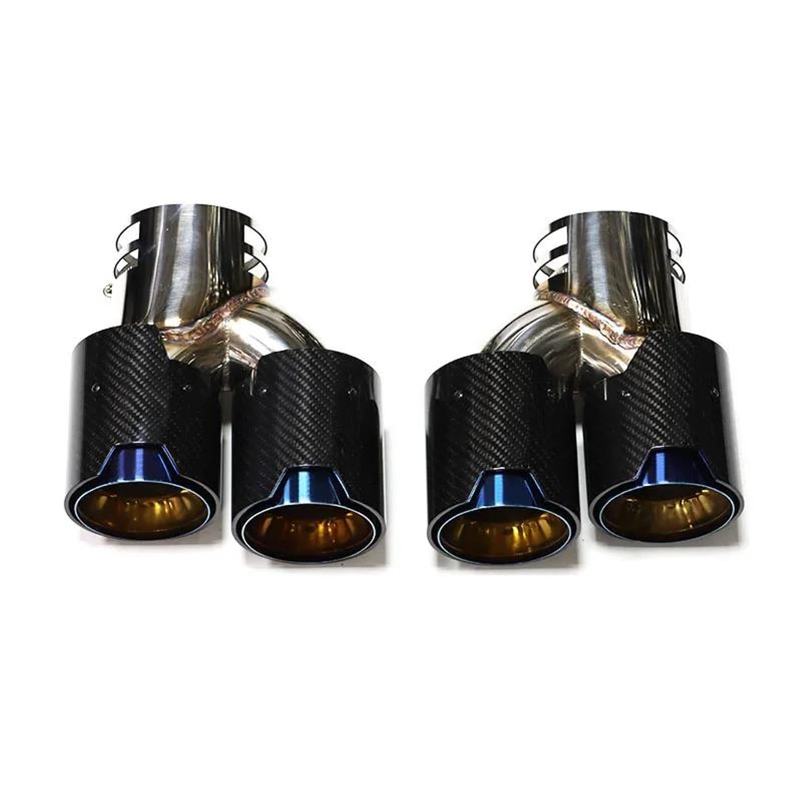 Endrohrblenden Quad Carbon Fiber Auspuff Tipp Für G22 G23 Für M440i 2021 2022 Dual Auspuffrohr Schalldämpfer Spitze Auspuff System Düse Endrohr Auspuff Endrohr(Carbon look M) von DZSNBMSHD