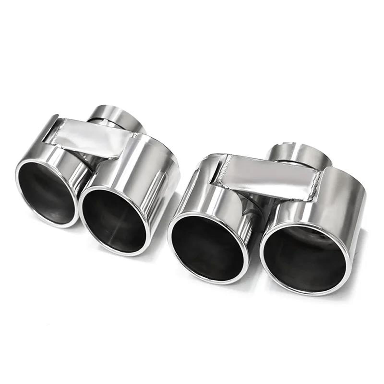 Endrohrblenden Quad Carbon Fiber Auspuff Tipp Für G22 G26 420i 430i 425i Schalldämpfer Spitze Auspuffrohr Düse Auspuff System 2.5'' Zoll Endrohr Auspuff Endrohr(Silver B) von DZSNBMSHD