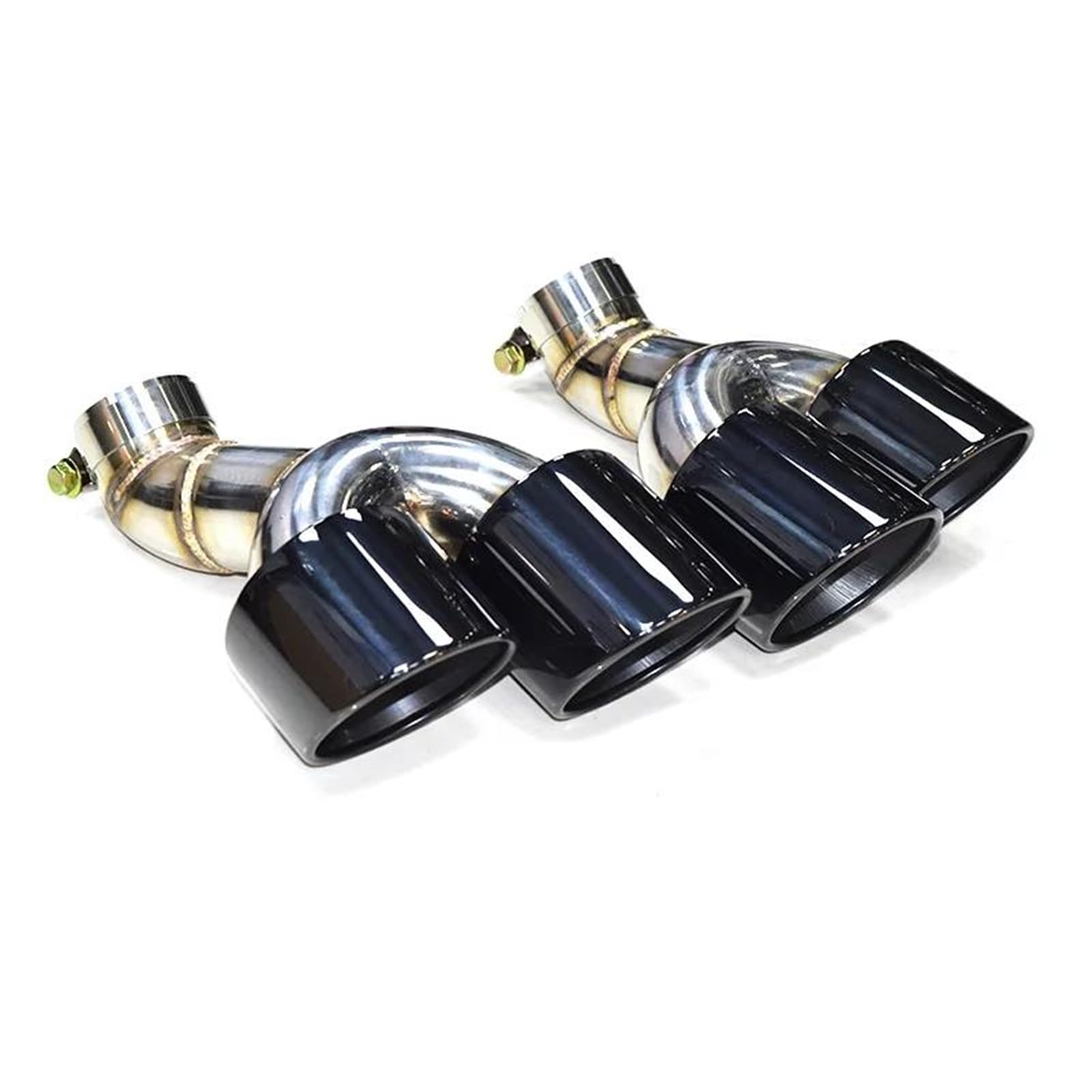 Endrohrblenden Quad Carbon Fiber Auto Auspuffblende Für A6 A7 C8 2020+ Schalldämpfer Spitze Auspuffanlage Düse Endrohr Spitzen Auspuff Endrohr(Schwarz) von DZSNBMSHD