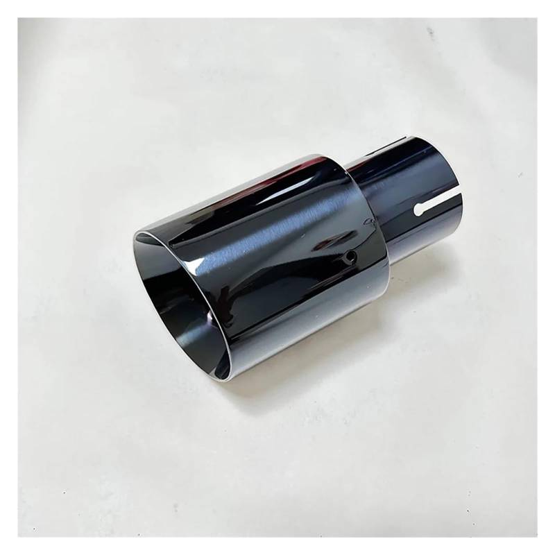 Endrohrblenden Schwanz-hals Horn Outlet Große Durchmesser 89mm 101mm 114mm Größe 1 Stücke Befestigung Auspuffrohr Edelstahl Titan Schwarz Auspuff Endrohr(57mm-101mm) von DZSNBMSHD