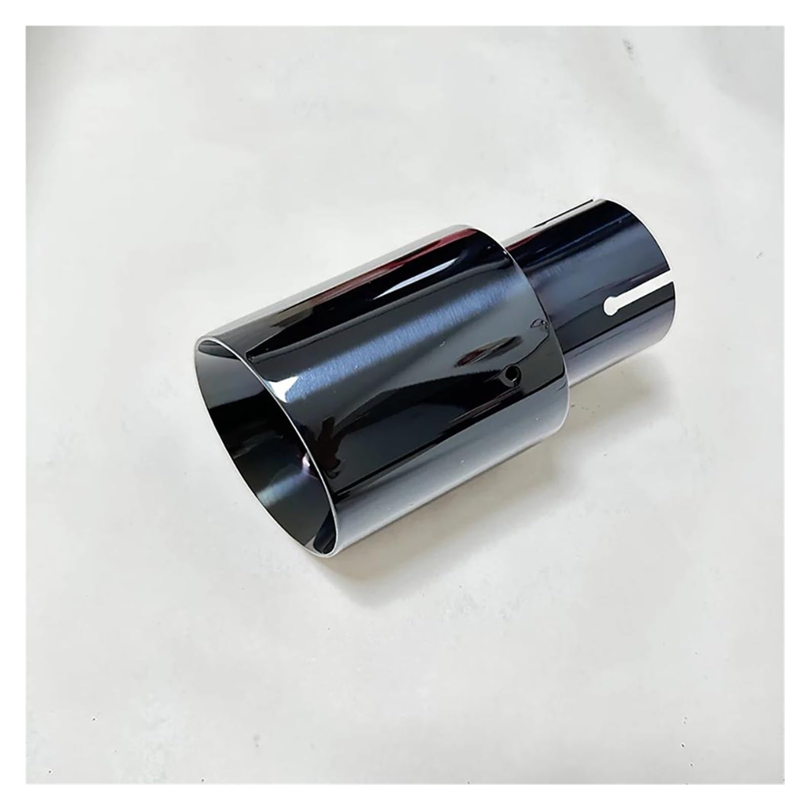 Endrohrblenden Schwanz-hals Horn Outlet Große Durchmesser 89mm 101mm 114mm Größe 1 Stücke Befestigung Auspuffrohr Edelstahl Titan Schwarz Auspuff Endrohr(67mm-114mm) von DZSNBMSHD