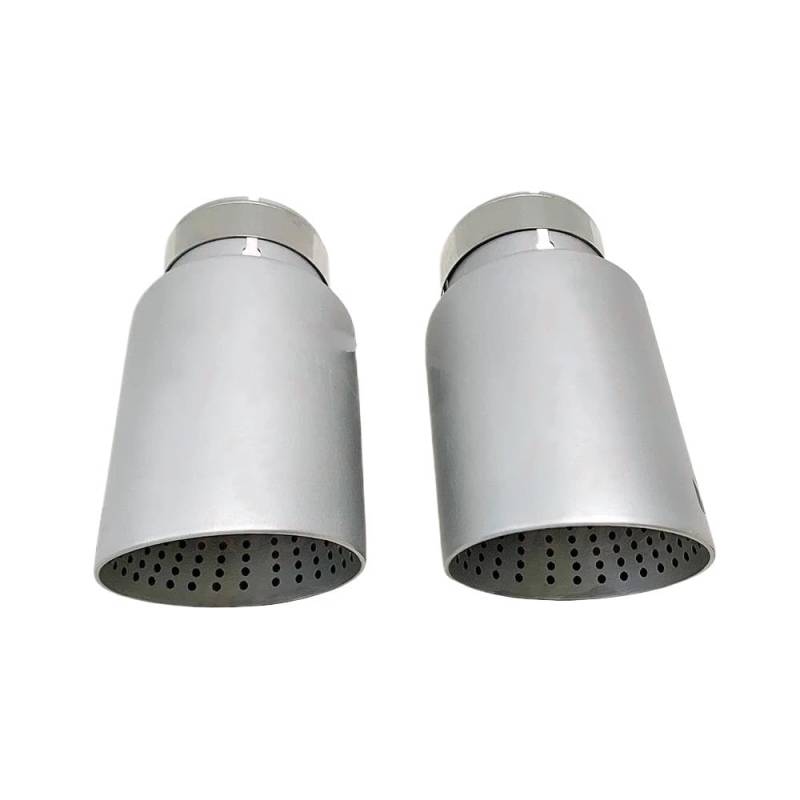 Endrohrblenden Stil Einzelne Edelstahl-Auspuffblenden Schalldämpfer Universal Auto Für VW Für Golf 6 Für Golf 7 R Für Tiguan Auspuff Endrohr(In60-101mm) von DZSNBMSHD