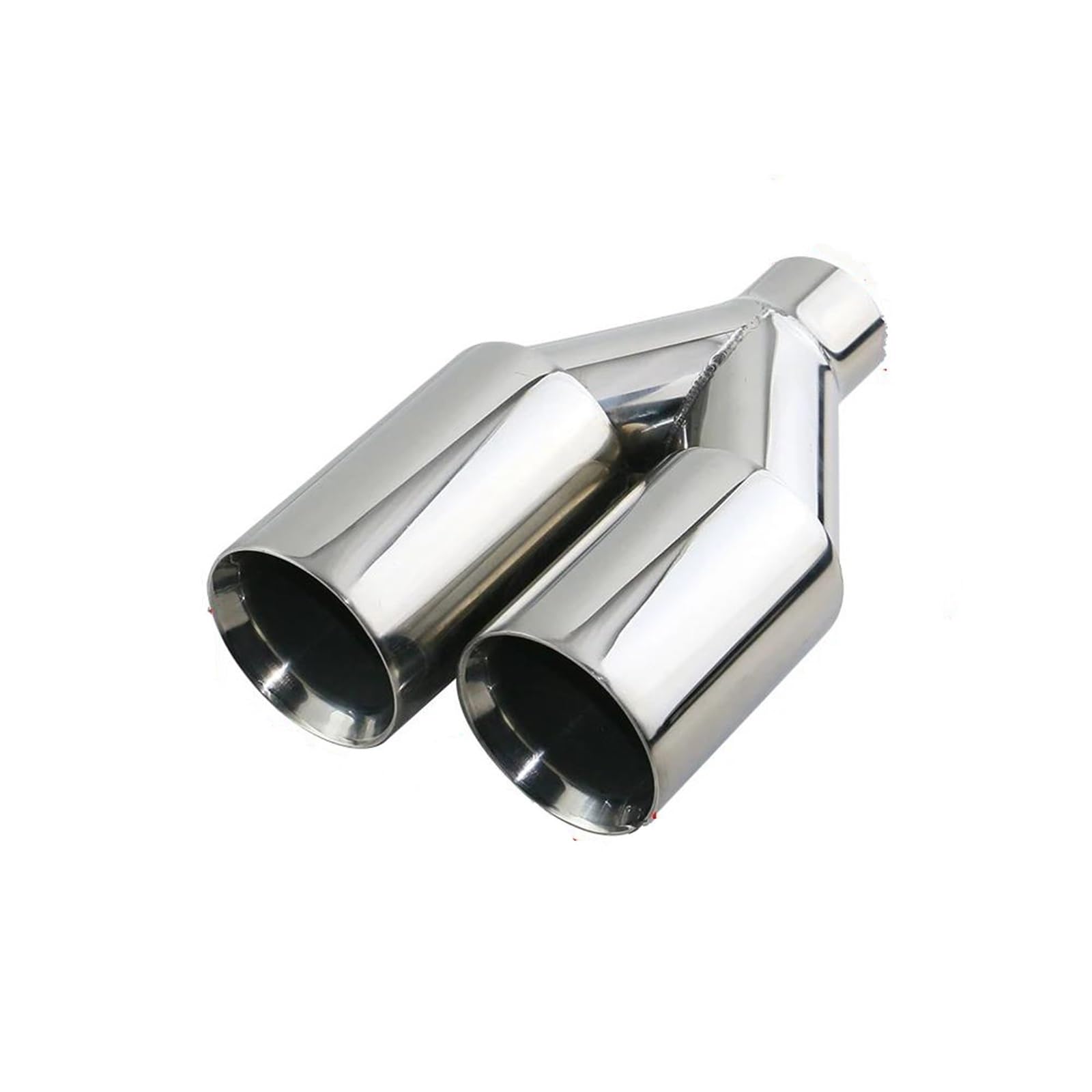 Endrohrblenden Universelles Doppelwandiges Doppelauspuffrohr Mit Autodüsen Schalldämpfer-Endrohr Für 2''/2,5'' Einlass Auspuff Endrohr(Left A) von DZSNBMSHD