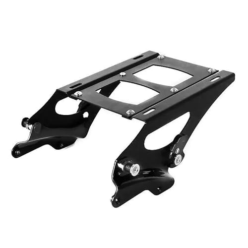 Gepäckträger hinten 4 Punkt Docking Hardware Kit Gepäck Rack Für Für Touring Electra Für Glide Road Für König Ultra 2014-2024 2019 Motorrad Hinten Gepäckträger(Schwarz) von DZSQEGBX
