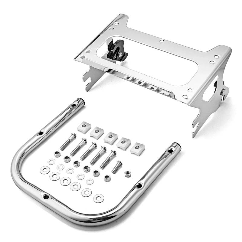 Gepäckträger hinten Abnehmbare Motorrad-Montageträger, Gepäckträger Für Touring Electra Glide Für Street Glide 1997-2008 Motorrad Hinten Gepäckträger von DZSQEGBX
