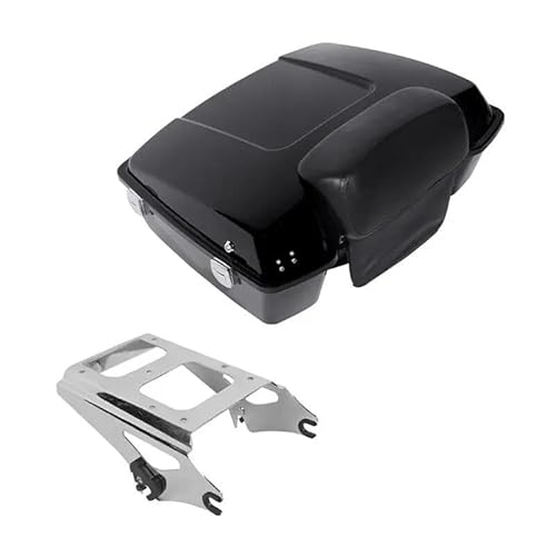 Gepäckträger hinten Chopped Tour Pack Kofferraum-Rückenlehne Gepäckträger Für Für Touring Für Electra Glide Für Road King 2009-2013 2011 Motorrad Hinten Gepäckträger(Stil a) von DZSQEGBX