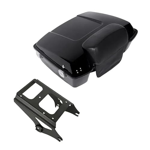 Gepäckträger hinten Chopped Tour Pack Kofferraum-Rückenlehne Gepäckträger Für Für Touring Für Electra Glide Für Road King 2009-2013 2011 Motorrad Hinten Gepäckträger(Style B) von DZSQEGBX