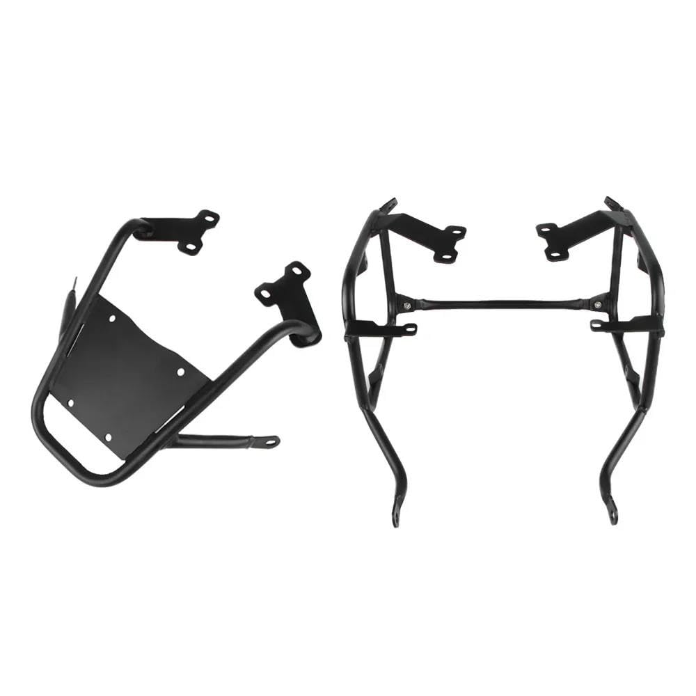 Gepäckträger hinten Für CB500X Für CB400X 2019 2020 2021 2022 Edelstahl Gepäckträger Motorrad Satteltaschen Koffer Kofferraum Top Case Halterung Motorrad Hinten Gepäckträger(Black One Set) von DZSQEGBX