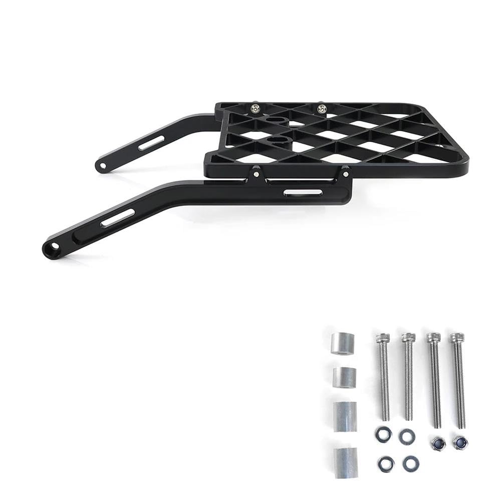 Gepäckträger hinten Für Kawasaki KLX250 KLX250S/250SF KLX300 KLX300SM Rack Montieren Rückenlehne Regal Halter Motorrad Gepäck Halter Halterung Motorrad Hinten Gepäckträger(Schwarz) von DZSQEGBX
