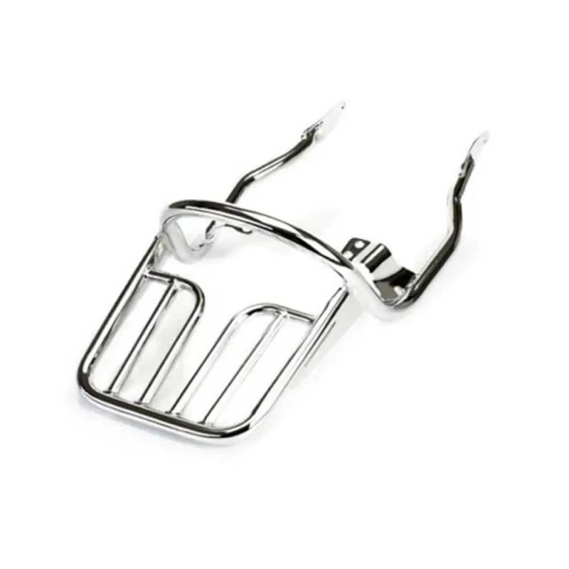 Gepäckträger hinten Für Triumph Für Bonneville T100 02-15 Für Bonneville SE 08-15 Motorrad-Heckträger Einzelsitz-Gepäckträger-Stützhalterung Motorrad Hinten Gepäckträger(Chrome) von DZSQEGBX