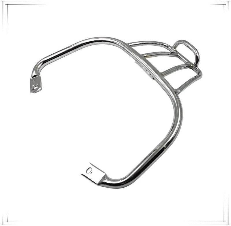 Gepäckträger hinten Für Vespa Für GTS300 GTS250 GTV300 Motorrad Armlehne Sport Schwarz Chrom Hinten Gepäck Rack Tasche Unterstützung Halter Halterung Motorrad Hinten Gepäckträger(Chrome) von DZSQEGBX