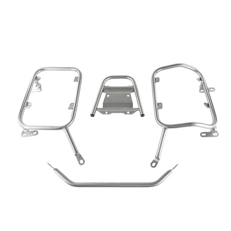 Gepäckträger hinten Gepäckträger Für Suzuki Für V-Strom 650 DL650 DL650XT 2017-2023 Motorrad-Kofferraum-Topcase-Satteltaschenhalterung Motorrad Hinten Gepäckträger(Silver One Set) von DZSQEGBX