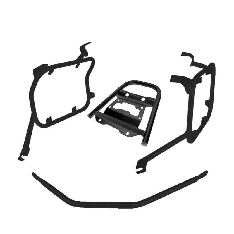 Gepäckträger hinten Hinten Gepäck Rack Für CRF1100L Für Afrika Für Twin Für Abenteuer Für Sport 2020-2023 Motorrad Stamm Top Case Halterung Motorrad Hinten Gepäckträger(Black One Set) von DZSQEGBX
