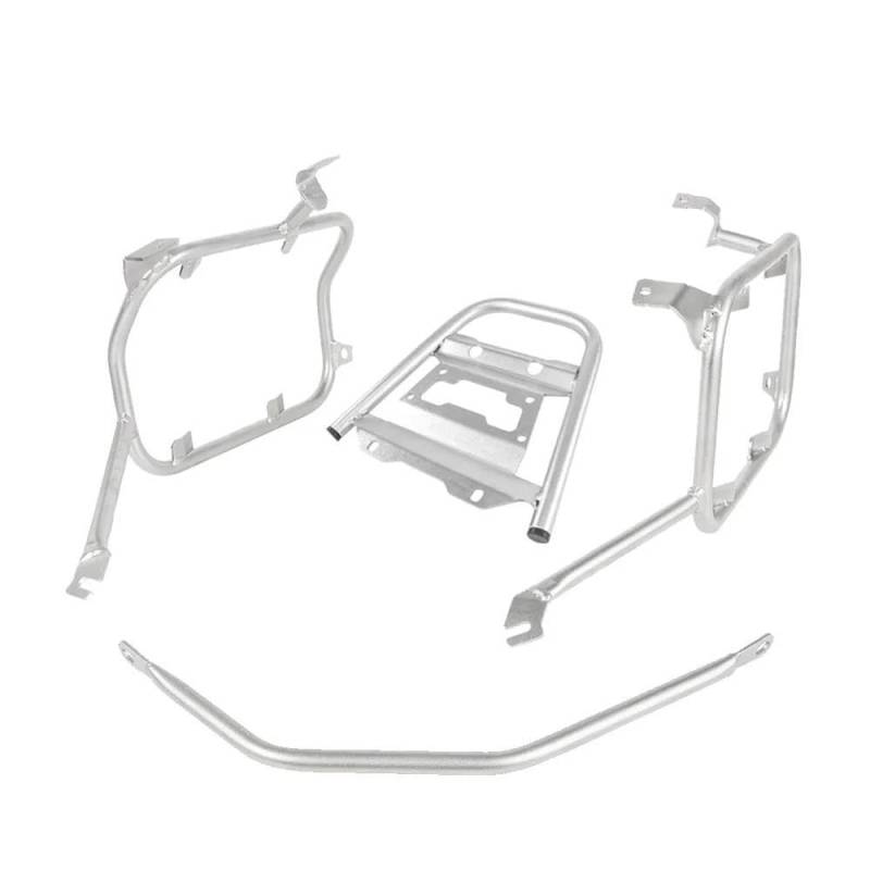 Gepäckträger hinten Hinten Gepäck Rack Für CRF1100L Für Afrika Für Twin Für Abenteuer Für Sport 2020-2023 Motorrad Stamm Top Case Halterung Motorrad Hinten Gepäckträger(Silver One Set) von DZSQEGBX