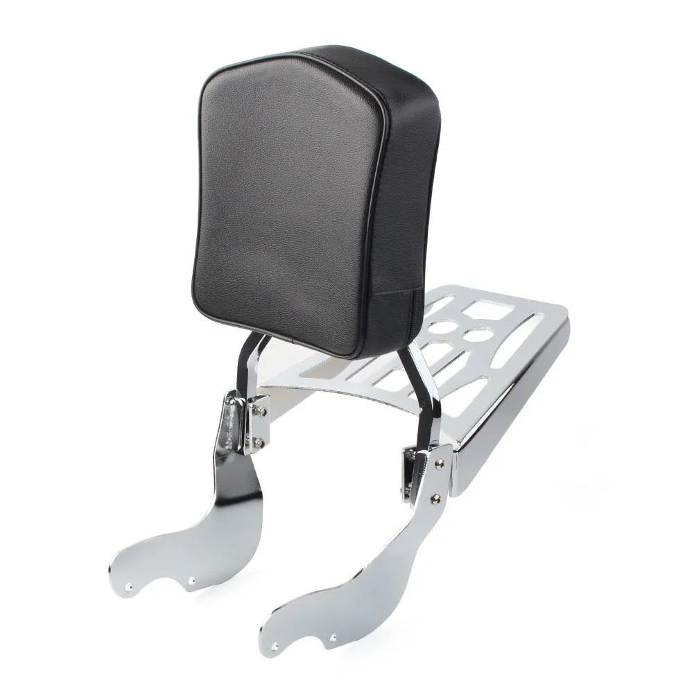 Gepäckträger hinten Motorrad Chrom Sissy Bar Rückenlehne Backplate Gepäckträger W/PU Leder Pad Für Vegas Für Kingpin 2003-Up Motorrad Hinten Gepäckträger Gepäckträger hinten Motorrad Chrom Sissy Bar Rückenlehne Backplate Gepäckträger W/PU Leder Pad Für Vegas Für Kingpin 2003-Up Motorrad Hinten Gepäckträger von DZSQEGBX