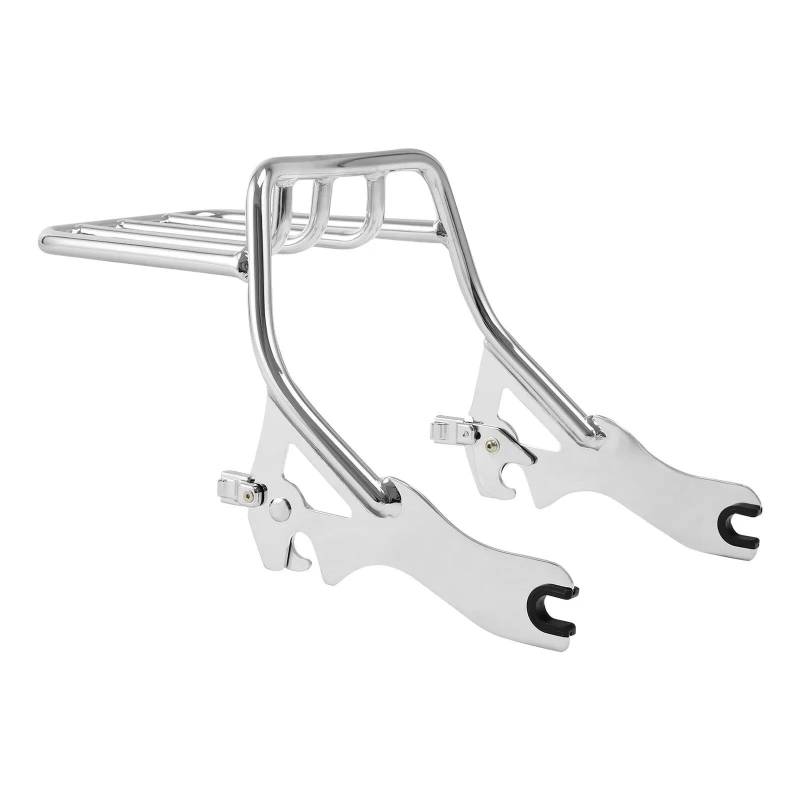 Gepäckträger hinten Motorrad-Gepäckträger Für Für Deluxe FLDE 2020 Für Heritage Classic FLHC 2019 Für Softail Slim FLSL Für Street Bob Motorrad Hinten Gepäckträger(Chrome) von DZSQEGBX