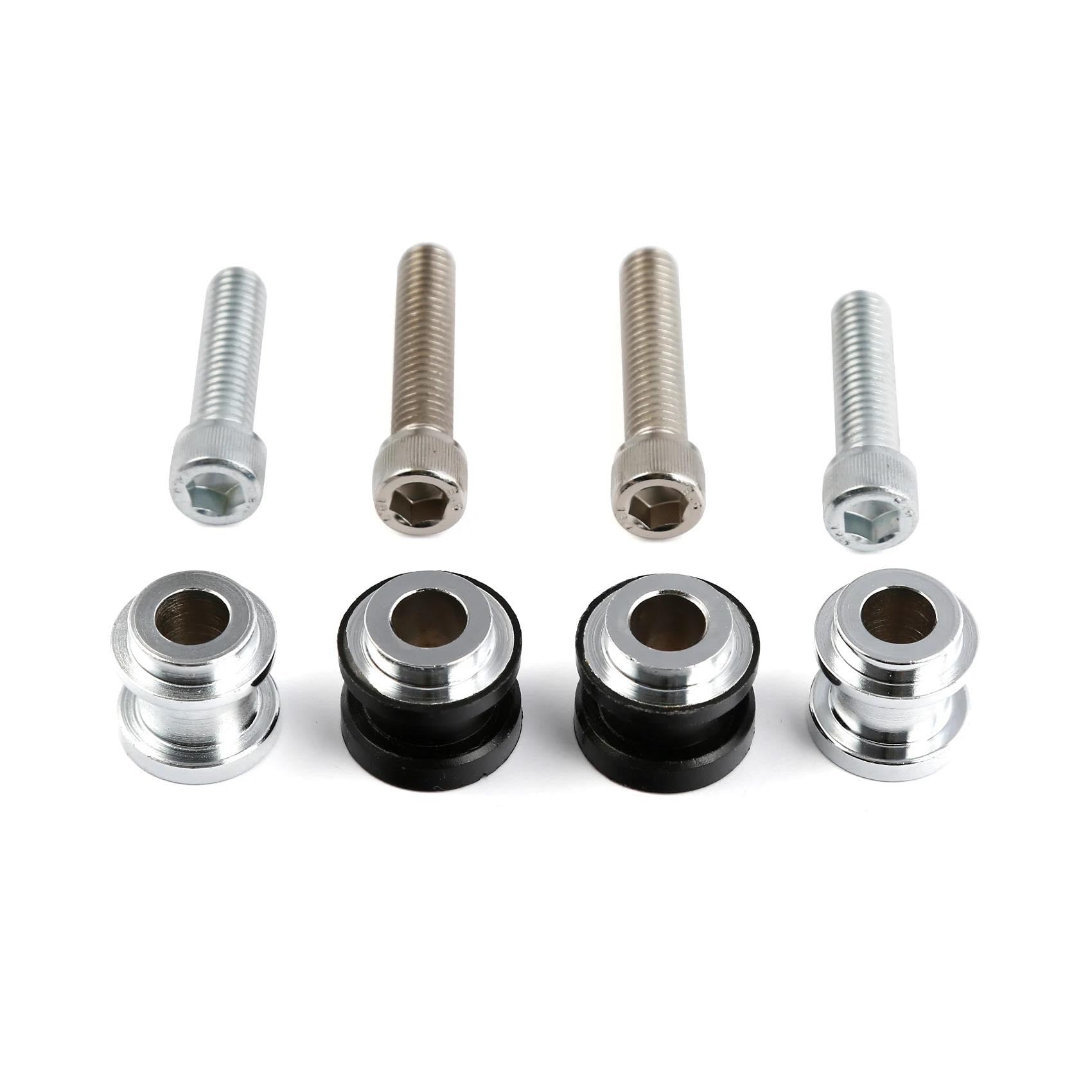 Gepäckträger hinten Motorrad-Gepäckträger Für Für Deluxe FLDE 2020 Für Heritage Classic FLHC 2019 Für Softail Slim FLSL Für Street Bob Motorrad Hinten Gepäckträger(Chrome Docking Kit) von DZSQEGBX