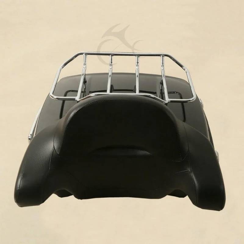 Gepäckträger hinten Motorrad-Kofferraum-Rückenlehne Gepäckträger Für Für Tour Für Pack Street Für Glide Road Für King Road Glide 2014-2022 Motorrad Hinten Gepäckträger von DZSQEGBX