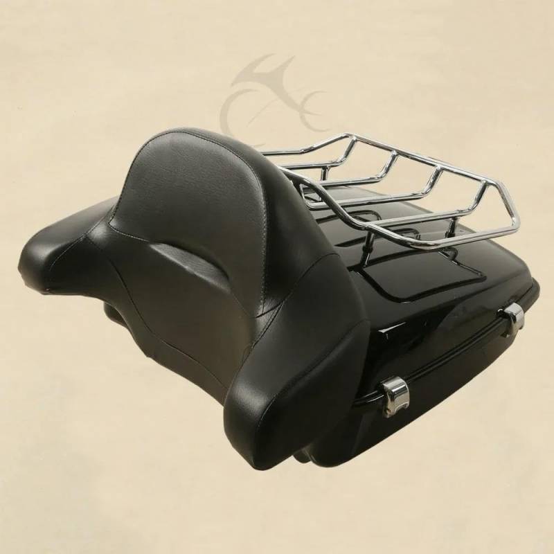 Gepäckträger hinten Motorrad-Kofferraum-Rückenlehne Gepäckträger Für Für Tour Für Pack Street Für Glide Road Für King Road Glide 2014-2022 Motorrad Hinten Gepäckträger von DZSQEGBX
