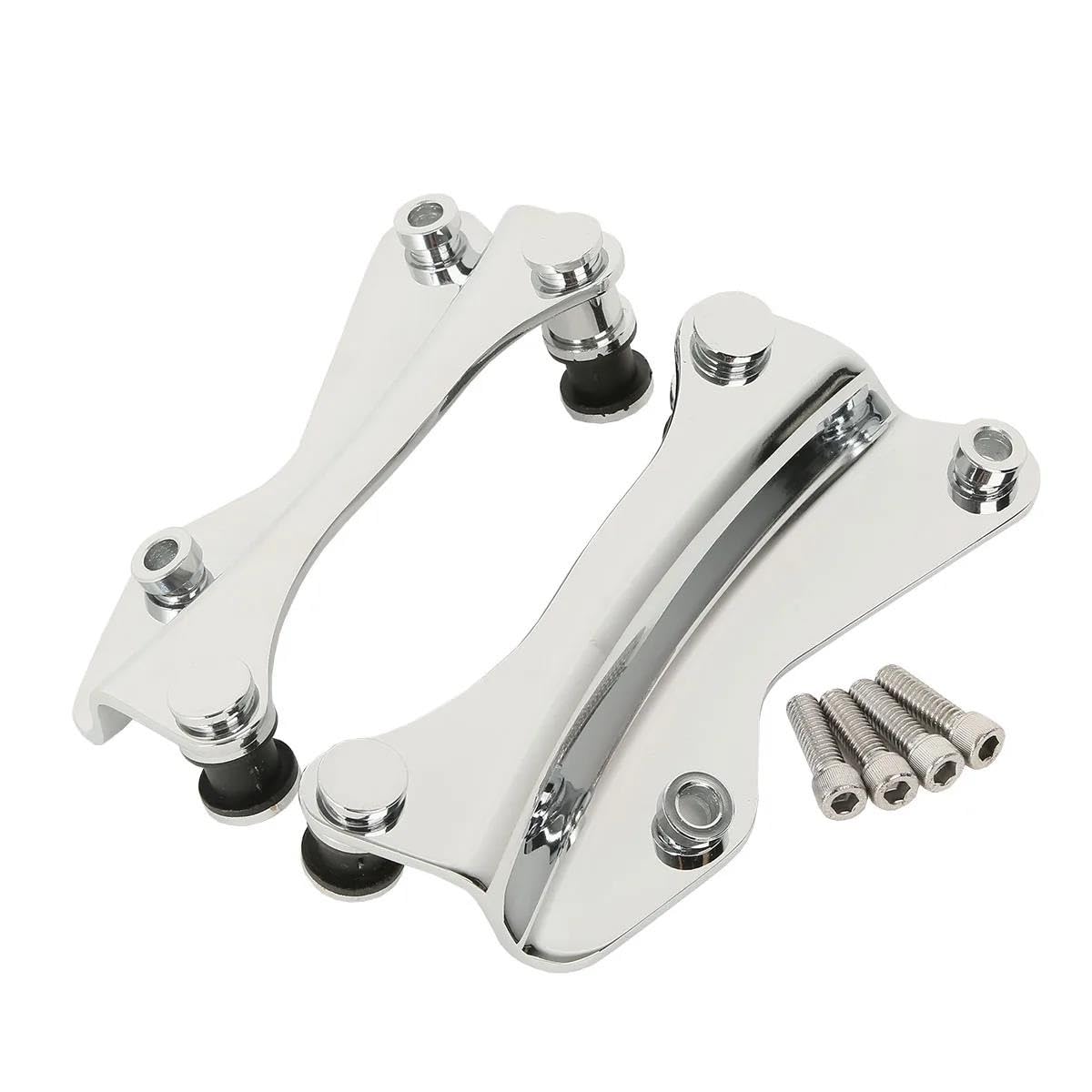 Gepäckträger hinten Motorrad Two Up Tour Pack Gepäckträger Für Für Touring Road King Für Road Glide Für Street Glide 2014-2023 2019 Motorrad Hinten Gepäckträger(Chrome Docking) von DZSQEGBX