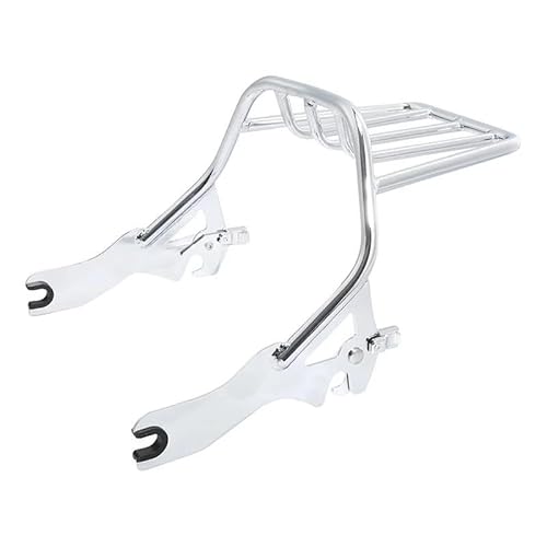 Gepäckträger hinten Motorrad-Zwei-Personen-Gepäckträger Für Für Softail Softail Für Fat Bob FXFB 2018-2019 Für Fat Bob 114 FXFBS 2023-2020 Motorrad Hinten Gepäckträger(Chrome) von DZSQEGBX