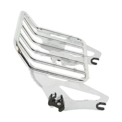 Gepäckträger hinten Motorrad Zwei Up Gepäck Rack Für Touring FLHR FLHRC FLHT Für Road King Für Straße Electra Glide 2009-2020 Motorrad Hinten Gepäckträger(Chrome) von DZSQEGBX
