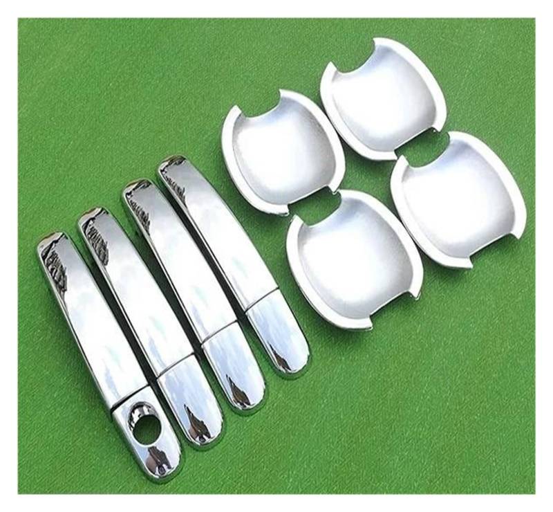 Auto-Außentürgriff Für Ford Für KUGA MK1 2008 2009 2010 2011 2012 Chrom Griff Abdeckung Trim Set 4 Tür Auto Zubehör Aufkleber Auto Styling Außentürgriff(Handle Bowl) von DZSQOMHGD